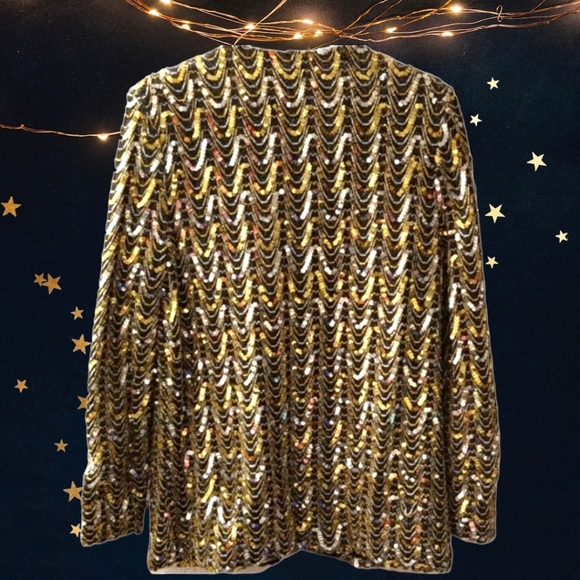 Vintage Teddi of California Sequined Embellished Jacket - Picture 2 of 10